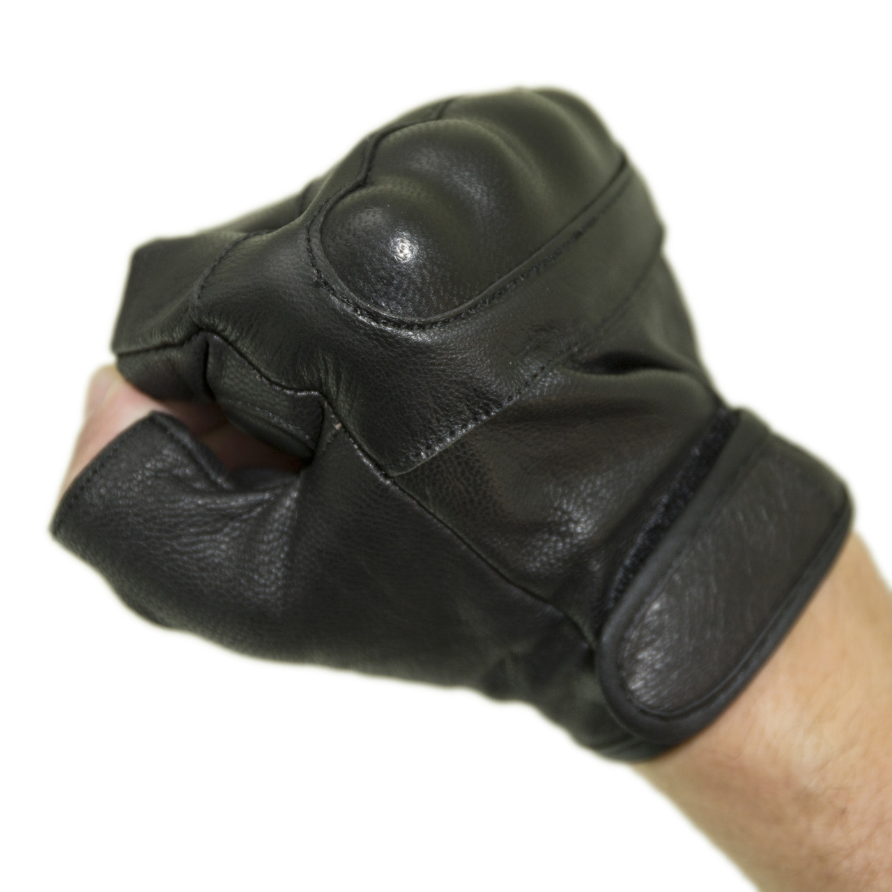 Кожаные беспалые перчатки MIL-TEC Black 12504502 - фото 2 - id-p566062582