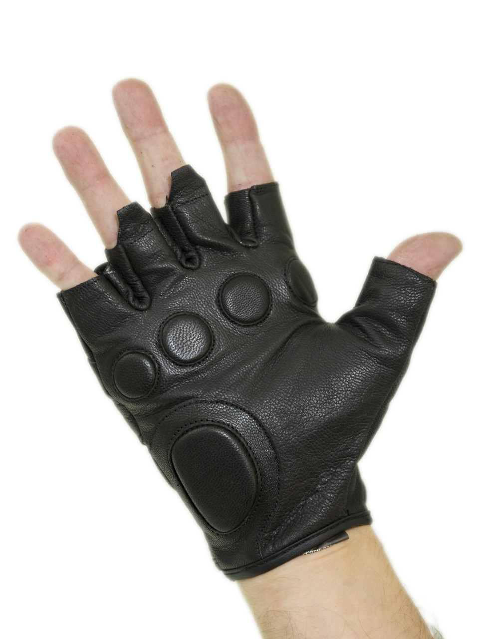 Кожаные беспалые перчатки MIL-TEC Black 12504502 - фото 3 - id-p566062582