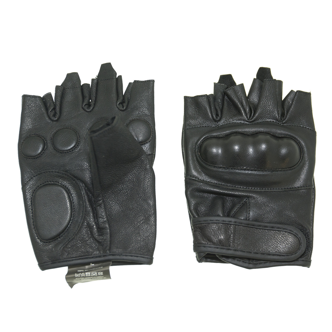 Кожаные беспалые перчатки MIL-TEC Black 12504502 - фото 5 - id-p566062582