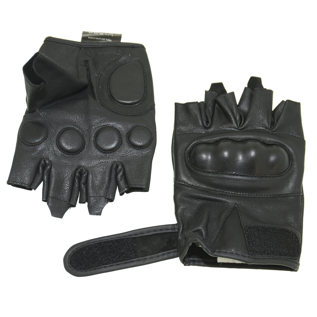 Кожаные беспалые перчатки MIL-TEC Black 12504502 - фото 7 - id-p566062582