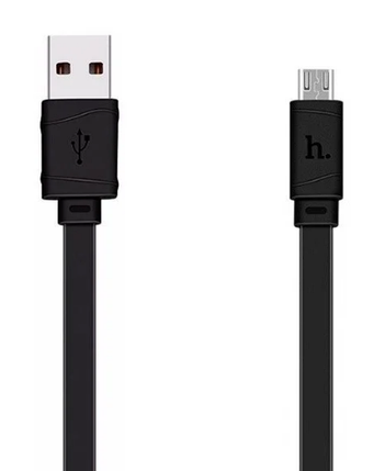 Кабель HOCO Bamboo X5 microUSB 1m Чорний, фото 2