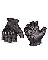 Кожаные беспалые перчатки MIL-TEC Black 12504502 L