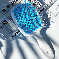 Гребінець для волосся Janeke 1830 Superbrush, білий із блакитним