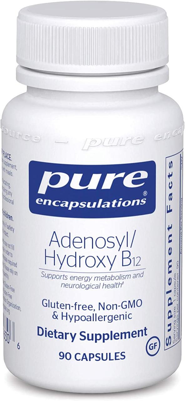 Pure Encapsulations Adenosyl-Hydroxy B12 / Б12 Аденозил - Гідроксикобаламін 90 капс