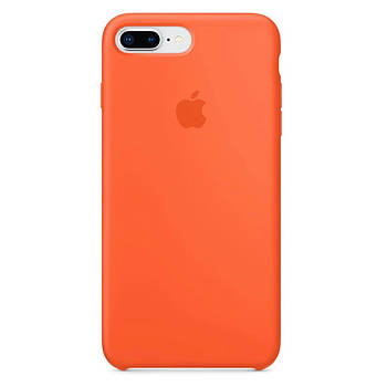 Чохол Silicone case для IPhone 8 Plus Orange жовтогарячий