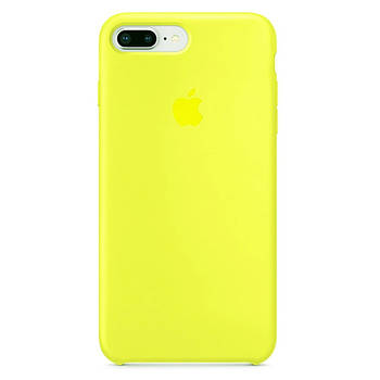 Чохол Silicone case для IPhone 8 Plus Flash лимонний