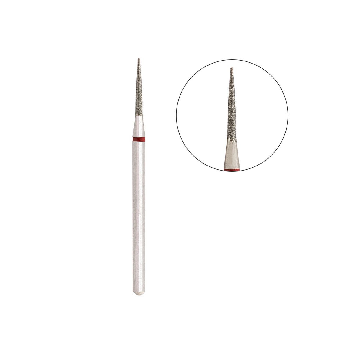 Фреза алмазна голка 93/010Ч, червона насічка