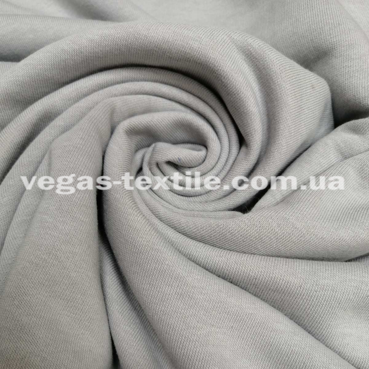 Тканина Тринитка без начосу Світло-сірий (Петля) Туреччина, фото 1