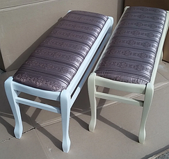 Банкетка дерев'яна Гармонія 90 см без полиць Fusion Furniture, колір бежевий, фото 5