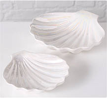 Набір 2-ух декоративних піал у вигляді Мушлі з кераміки