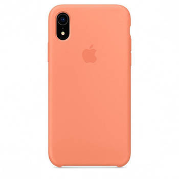 Чохол Silicone case для IPhone Xr Peach жовтогарячий