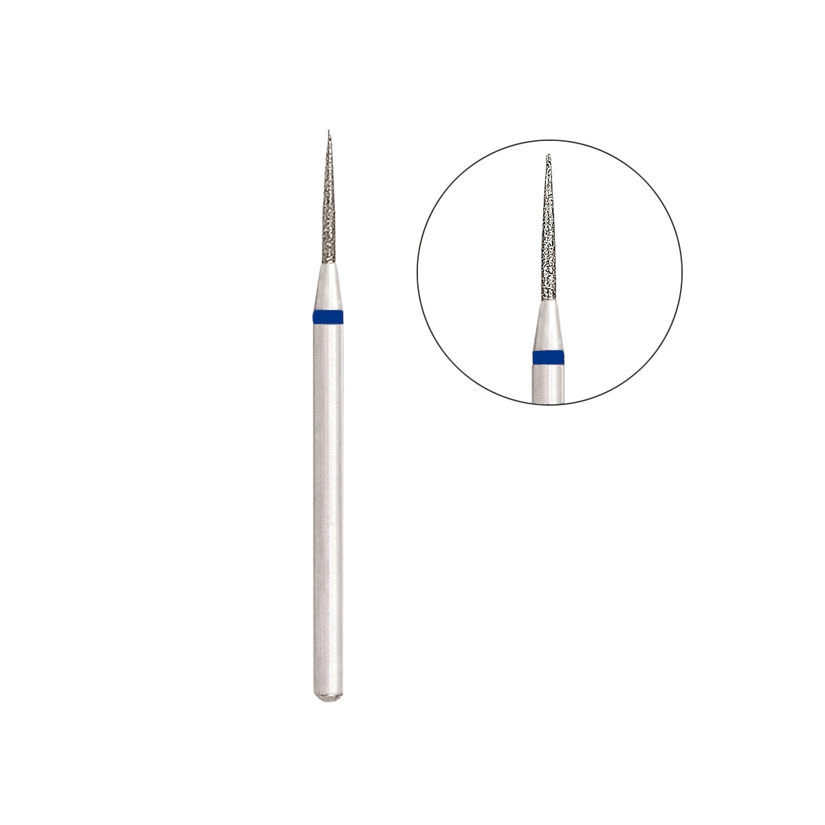 Фреза алмазна голка 93/014С, синя насічка