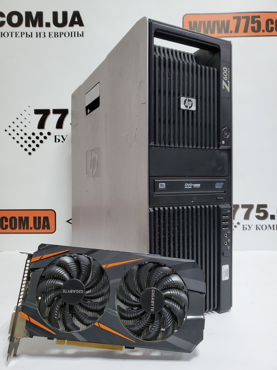 Комп'ютер HP Z600, Intel Xeon x5550 3.06GHz, RAM 16ГБ, SSD 240GB, HDD 500ГБ, RX 480 8GB