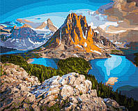 Картина по номерам в коробке Paintboy Озера у скал горы на холсте 40х50см (KGX 21610)