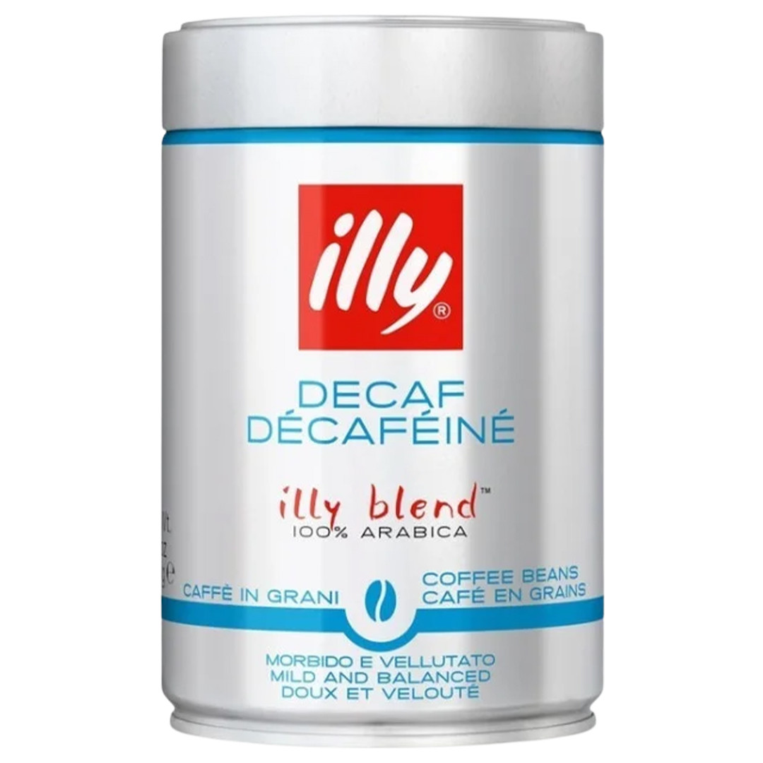 Кава в зернах illy DECA без кофеїну в банці 250г