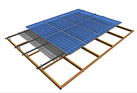 Алюминиевые крепления для солнечных панелей на крыше универсальные
