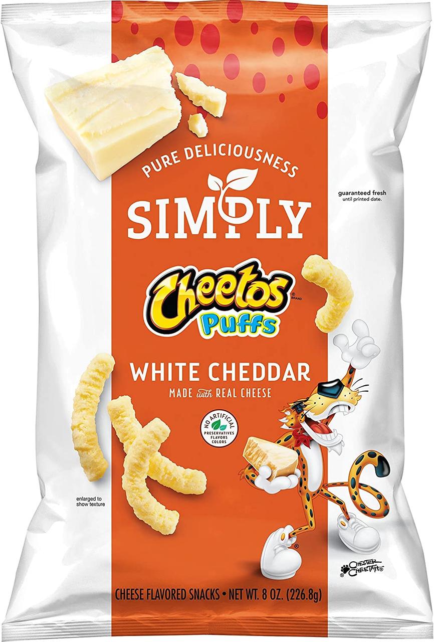 Чіпси Cheetos Puffs Simply White Cheddar 226.8г