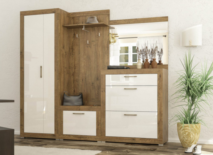 Передпокій Парма дуб април білий Меблі Сервіс купити в Одесі, Україні, фото 1