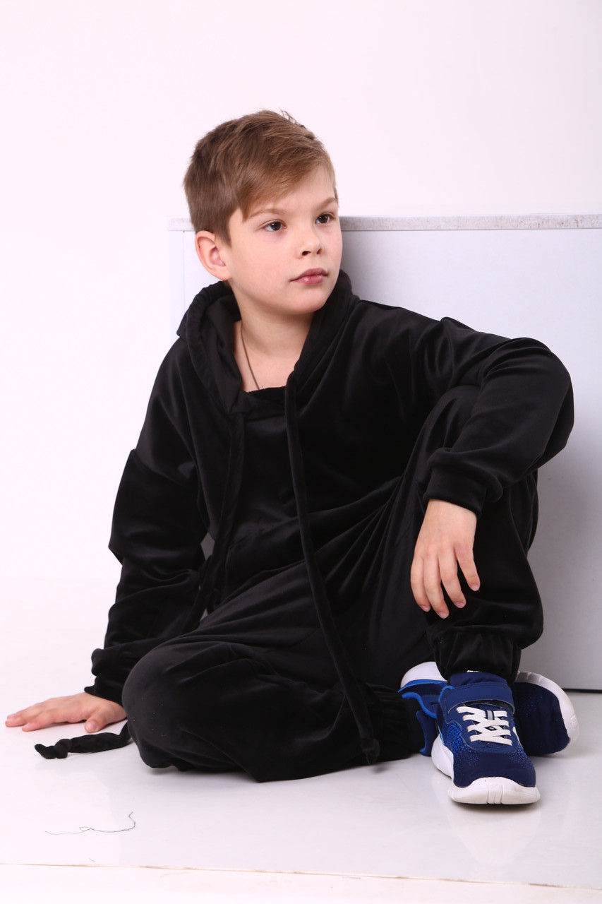 Велюровый спортивный костюм для мальчика - фото 4 - id-p1339337217