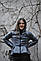 Куртка-пуховик жіноча тепла тинсульт, LIMITED «Gentle Saturn», темно-синій, 60 см. S, M, L, фото 2