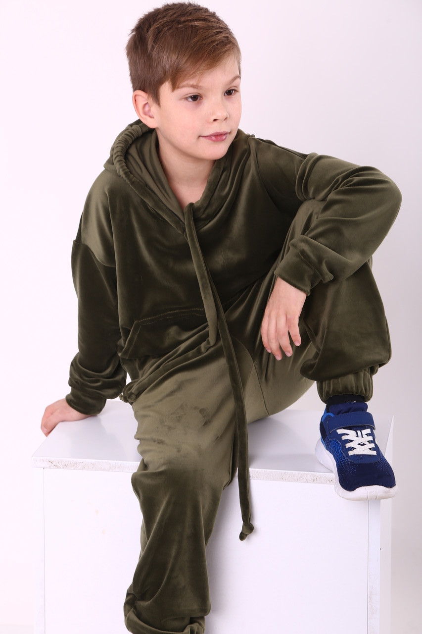 Велюровый спортивный костюм для мальчика - фото 4 - id-p1339344801