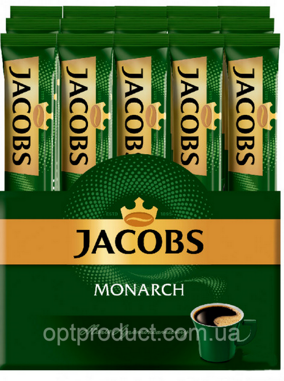 Кава розчинна Якобс стік 1,8 м * 26шт Краща якість Монарх Jacobs Monarch