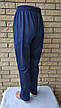 Спортивні штани утеплені на флісі трикотажні великих розмірів із широкою штаниною на високий зріст PUMA, фото 9