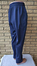 Спортивні штани утеплені на флісі трикотажні великих розмірів із широкою штаниною на високий зріст PUMA, фото 5