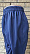 Спортивні штани утеплені на флісі трикотажні великих розмірів із широкою штаниною на високий зріст PUMA, фото 6