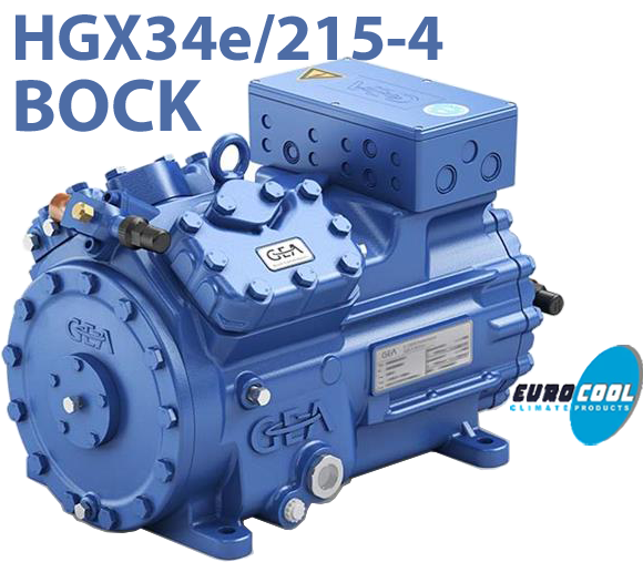 HGX34e/215-4 Напівгерметийний поршневий компресор Bock