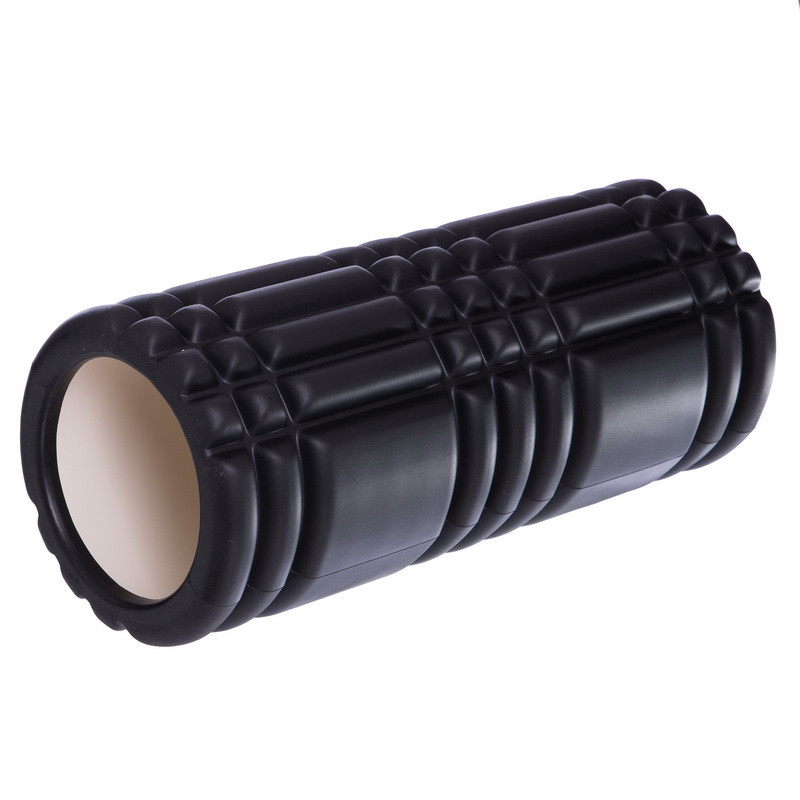 Масажний ролик для рук і ніг ролер Grid 3D Roller Zelart 33x14 см FI-6277 Black