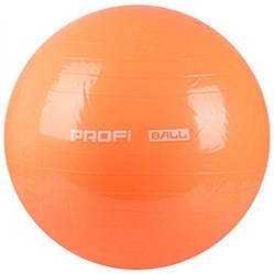 Фітбол м'яч для фітнесу Profi Ball 65 см посилений 0382 Orange