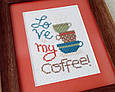 Вишиті картини. Триптих "Coffee Crazy", фото 3