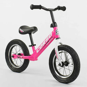 Велобіг від "CORSO" 63908 сталева рама, діаметр надувних коліс "12", алюмінієві диски, до 30 кг