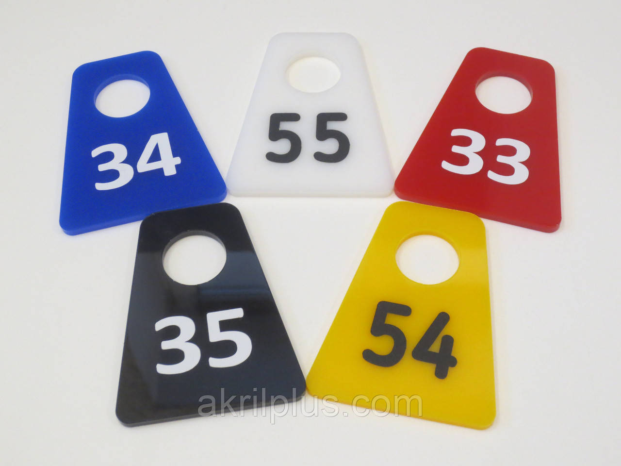 Бирки для гардероба з номерами 60 мм діаметр