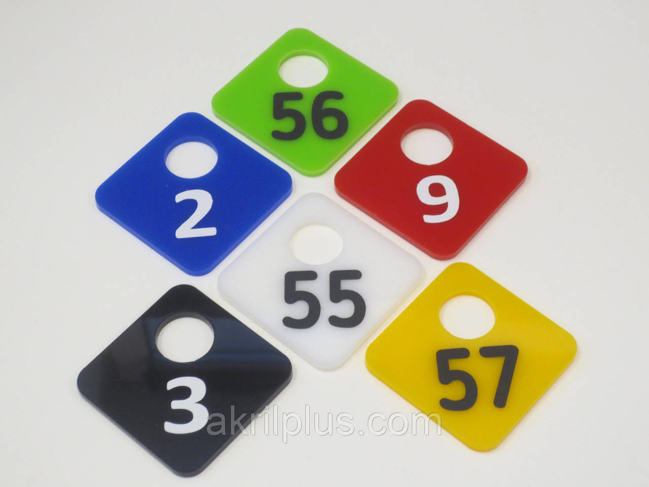 Бирки для гардероба з номерами 60 мм діаметр