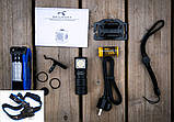 Налобний ліхтар SKILHUNT H04 RC Mini + 1100mAh 18350 Акумулятор (1300LM, Cree XPL LED, CW, IPX8, TIR, Магніт), фото 10