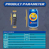 Налобний ліхтар SKILHUNT H04 RC Mini + 1100mAh 18350 Акумулятор (1300LM, Cree XPL LED, CW, IPX8, TIR, Магніт), фото 9