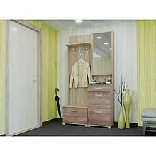 Комплект меблів у передпокій з ламінованої ДСП Бриз Комплект 1 Еверест Дуб Сонома + Трюфель