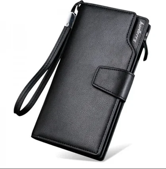 Клатч портмоне Baellerry Business чоловічий гаманець чорний (KG-958)