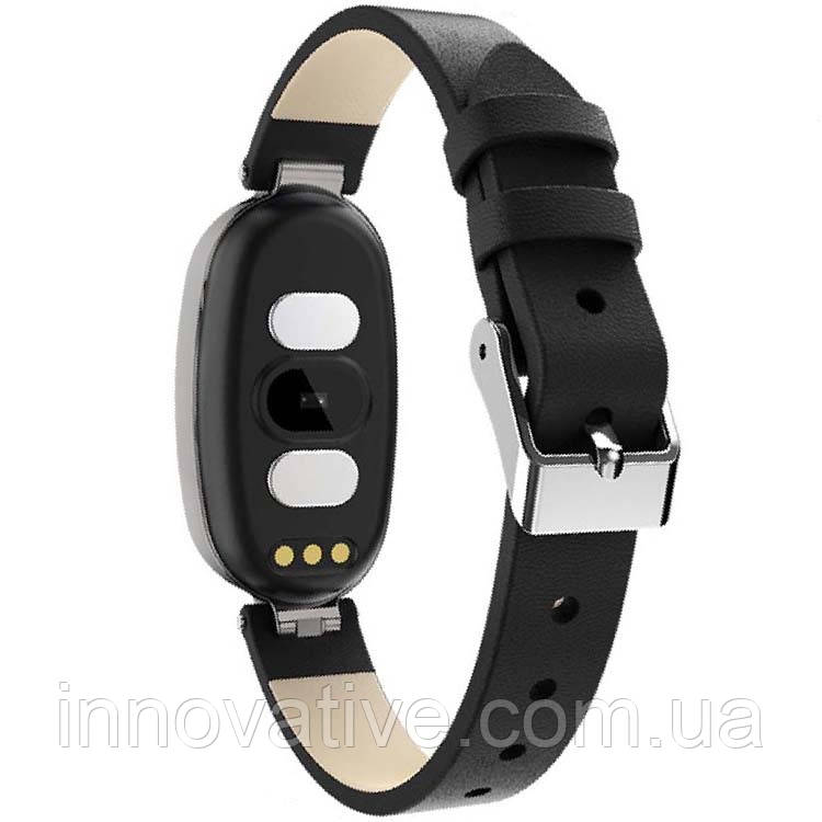 Умные часы фитнес браслет Finow B79 Silver с тонометром и ЭКГ (Черный) - фото 5 - id-p1339488356