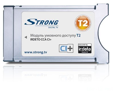 CAM модуль STRONG Irdeto CCA CI+ для доступа к эфирному ТВ стандарта DVB-T2 - фото 1 - id-p16334376