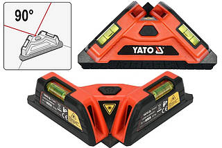Рівень лазерний для укладання плитки YATO 10 м +/-1 мм кут-90° 2 лазера 2 капсули 2 X AA