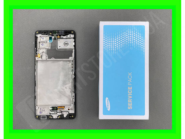 Дисплей Samsung A426 Black А42 2021 (GH82-24375A) сервісний оригінал у складі з рамкою, фото 2