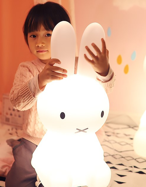 Великий нічник для дитячої Зайчик Міффі USB, 50 см, фото 1