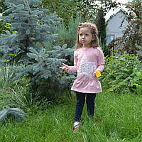 Туніка дитяча для дівчинки SmileTime Golden Star, пудра