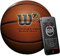 "Умный" мяч баскетбольный Wilson WX 295 Connected Basketball размер 7 композитная кожа (WTB0300ID)