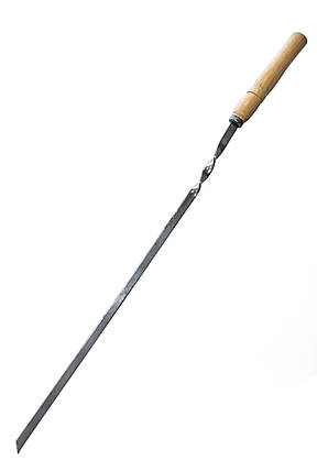 Шампур з нержавіючої сталі з дерев'яною ручкою, фото 2