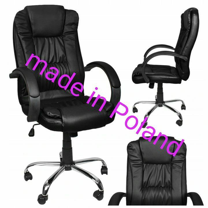 Комп'ютерне крісло офісне з екошкіри MALATEC Чорне 8983, фото 1