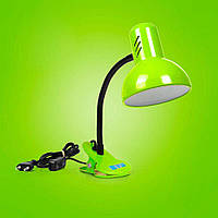 Настольная лампа светло-зеленый на прищепке с цоколем E27